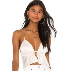 Superdown Isla Satin Top